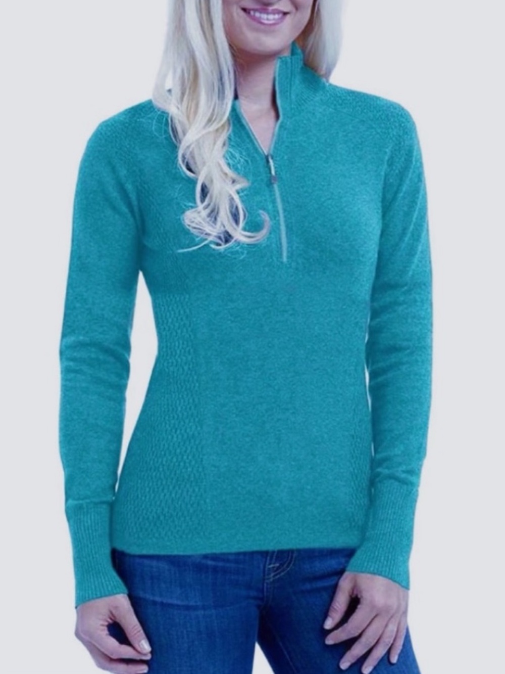 NWOT Eddie Bauer Ladies Half-Zip Sweater